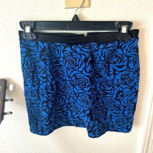 Forever 21 Blue Rose Skirt